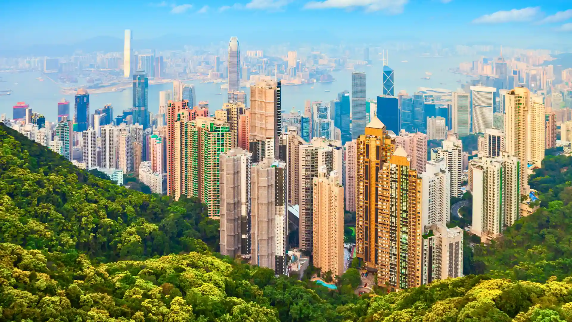 City view from Victoria park