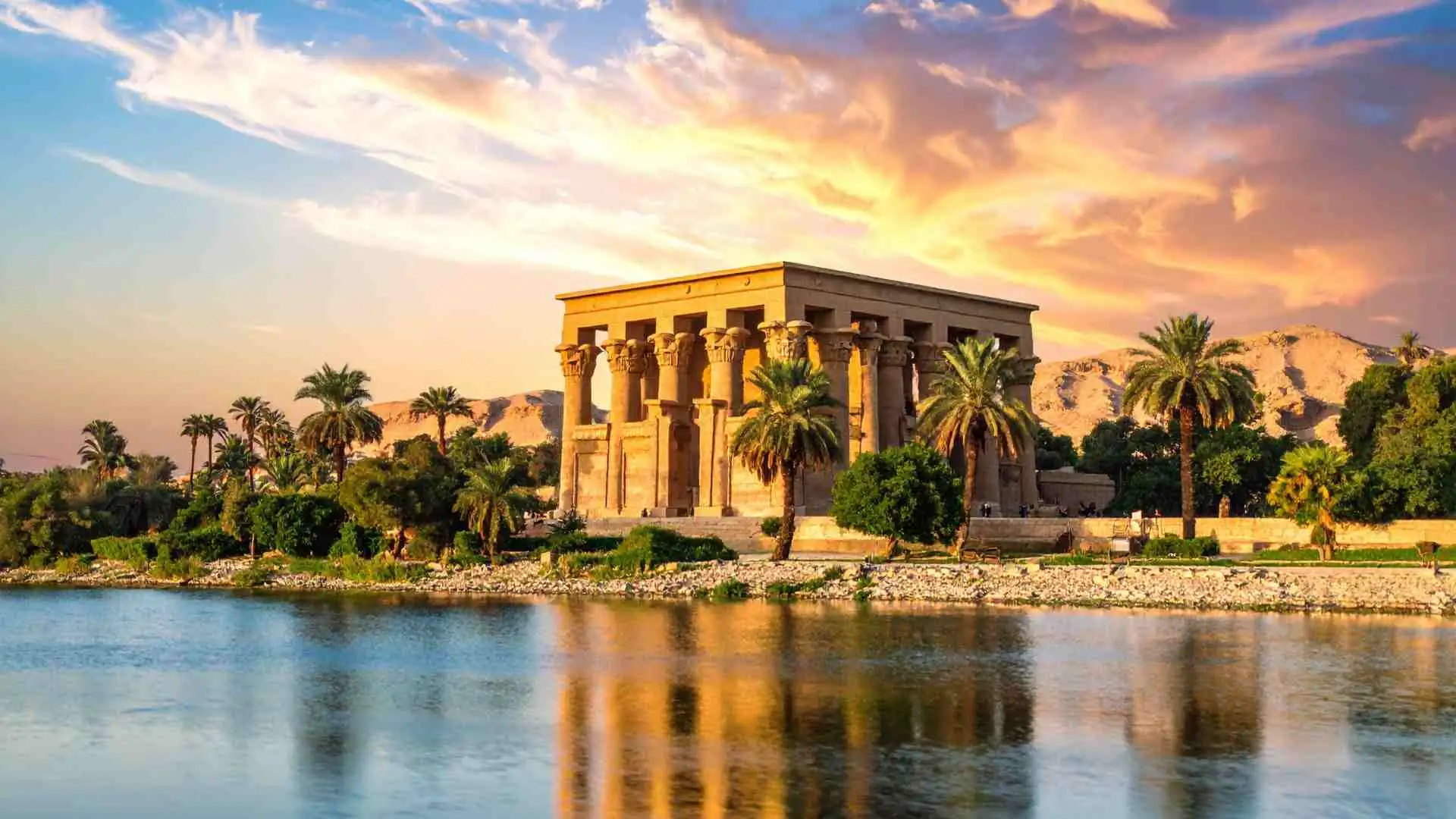 Philae Temple dedicated to the goddess Isis