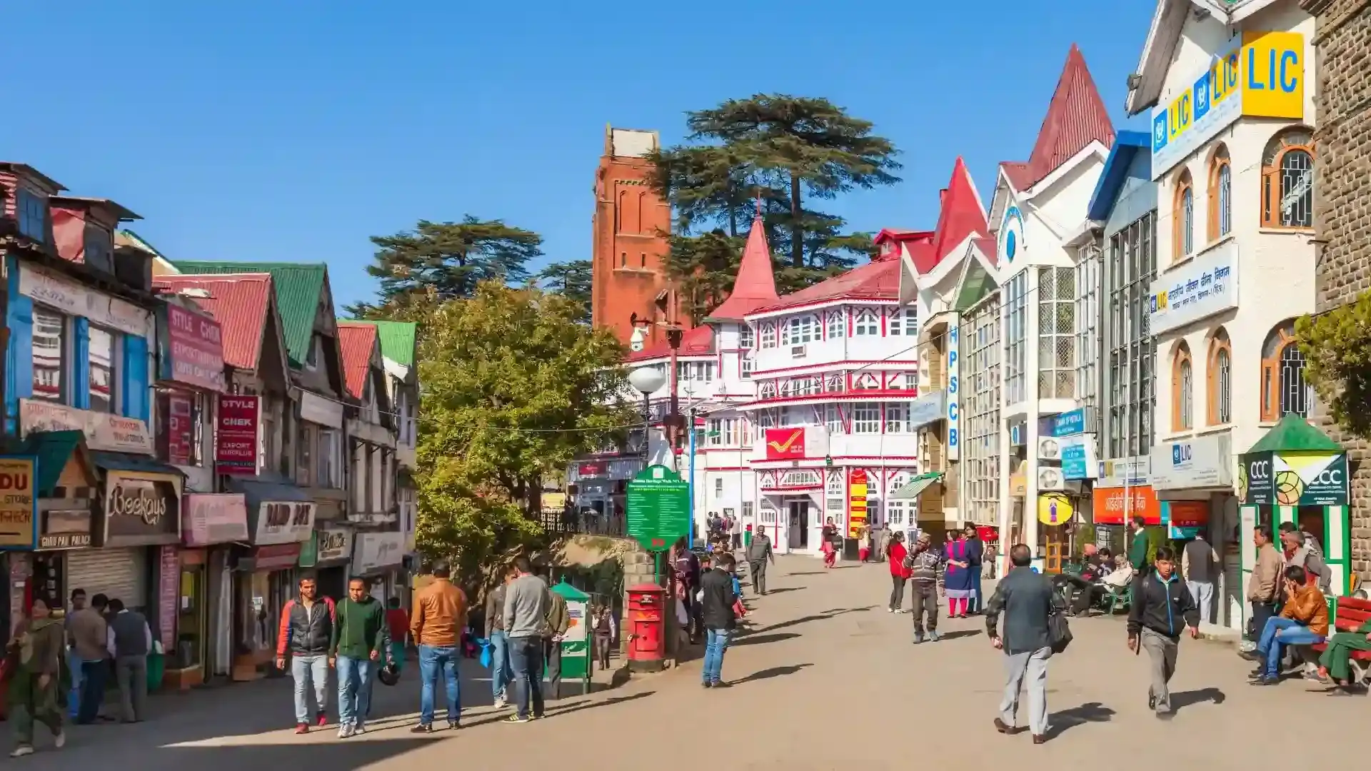 Mall Road Shimla Himachal Pradesh