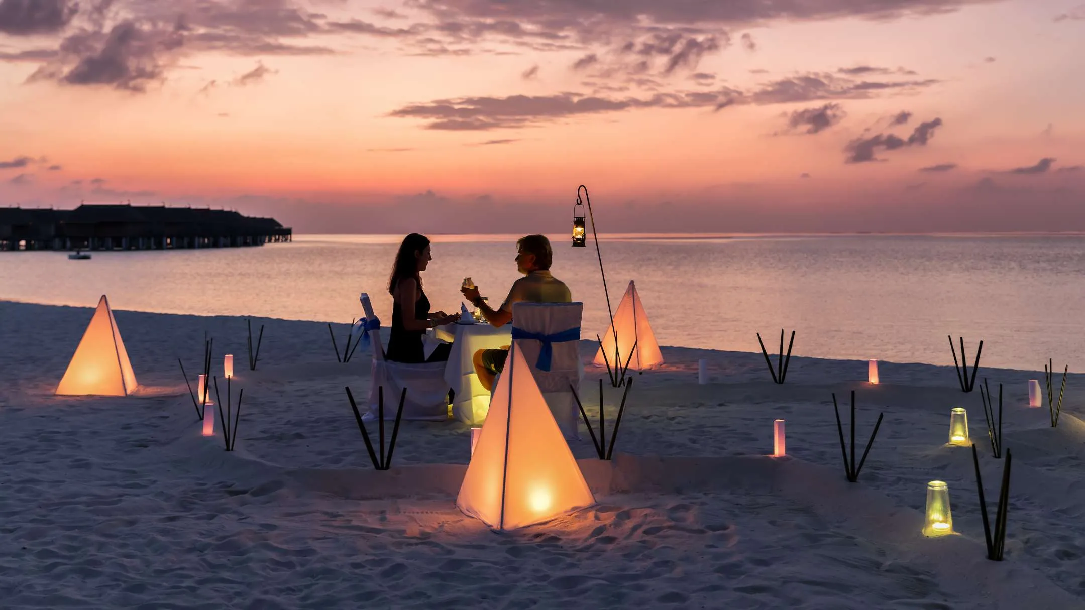 Private Dinner on Beach Maldives