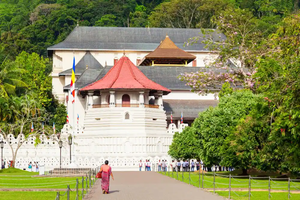 Temple of the Sacred Tooth Relic in Kandy, Sri Lanka