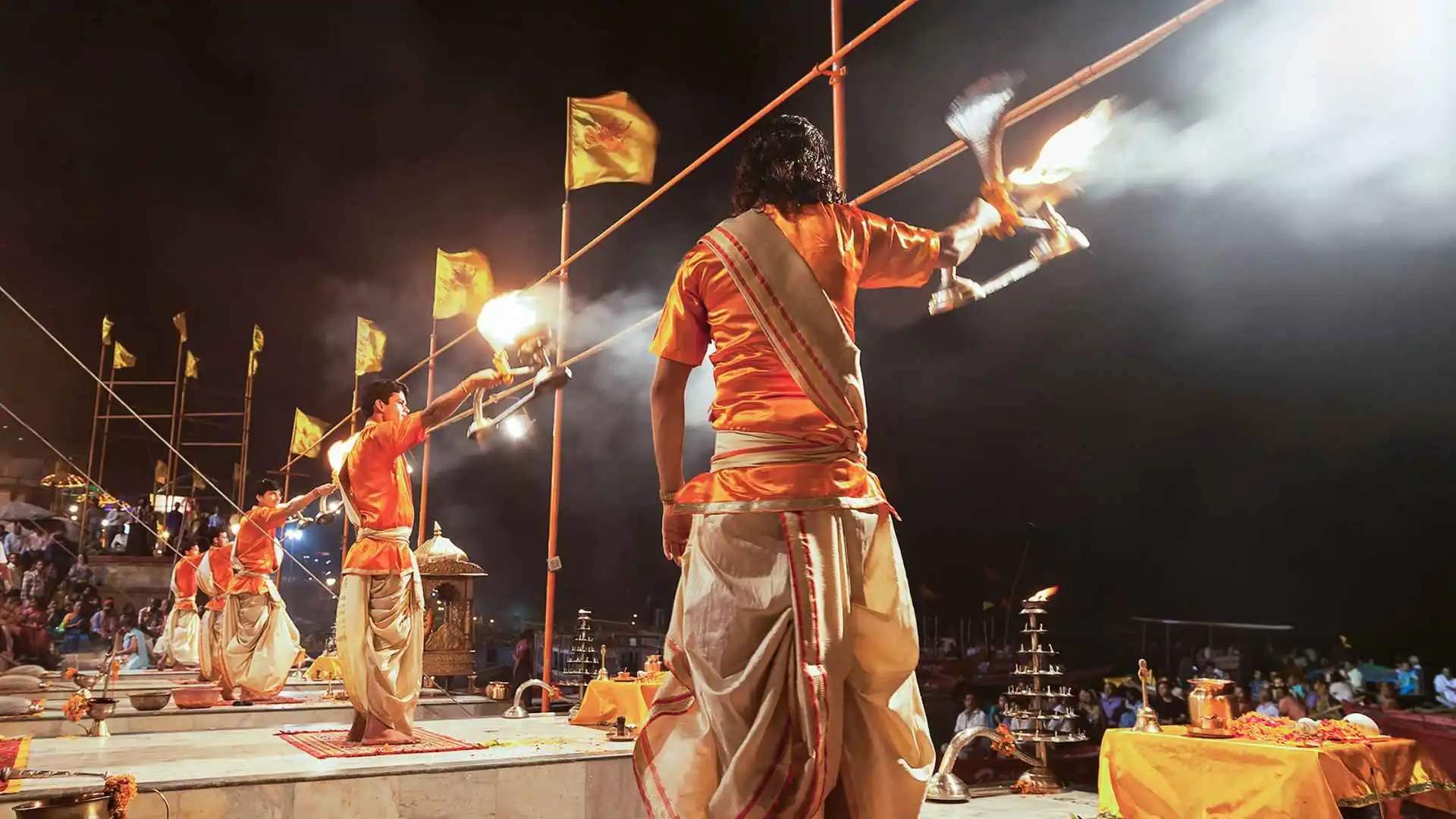 Varanasi Ghats with Ganga Aarti