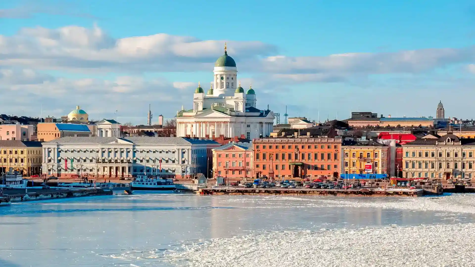 White Domed Cathedral Helsinki Finland