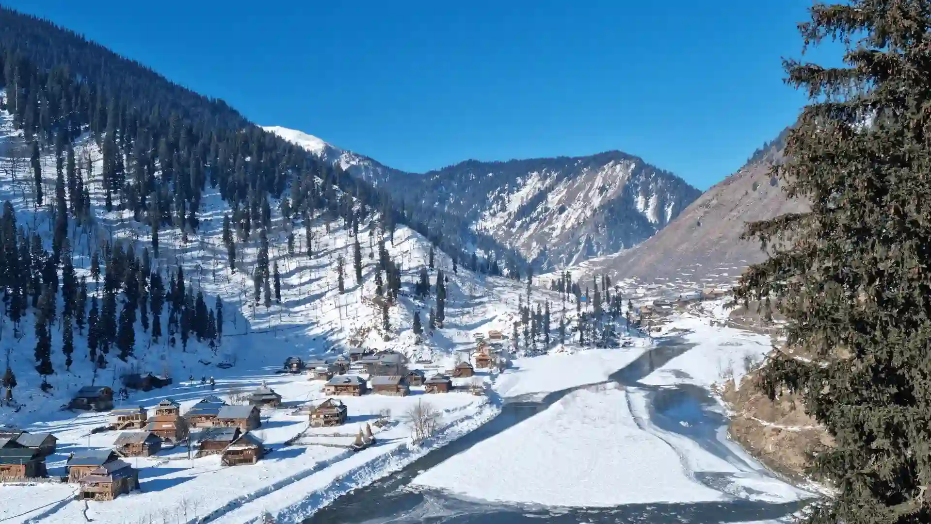 Winter beauty of kashmir